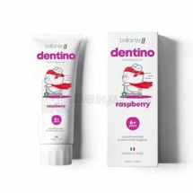 BRILLANTE DENTINO RASPBERRY JUNIOR TOOTH PASTA-GEL ДЛЯ ДІТЕЙ ВІД 6+ РОКІВ ЗІ СМАКОМ МАЛИНИ 50 мл; Betafarma