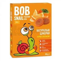 ЦУКЕРКИ НАТУРАЛЬНІ BOB SNAIL (РАВЛИК БОБ) 60 г, хурма-апельсин, хурма-апельсин, № 1; Еко Снек