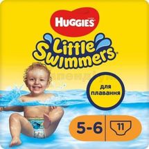 ПІДГУЗНИКИ-ТРУСИКИ ДЛЯ КУПАННЯ ДИТЯЧІ ГІГІЄНІЧНІ HUGGIES LITTLE SWIMMER 5-6 (12-18 кг), № 11; Кімберлі-Кларк