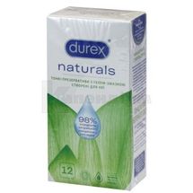 ПРЕЗЕРВАТИВИ ЛАТЕКСНІ З ГЕЛЕМ-ЗМАЗКОЮ DUREX® NATURALS (ТОНКІ) № 12; Реккітт Бенкізер Хелскер (ЮКей) Лімітед