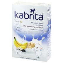 KABRITA® ВІВСЯНА КАША НА ОСНОВІ КОЗЯЧОГО МОЛОКА ДЛЯ ДИТЯЧОГО ХАРЧУВАННЯ 180 г, з 5 місяців, з 5 місяців, № 1; Ausnutria Nutrition