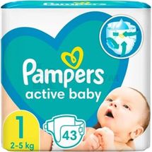 ПІДГУЗНИКИ ДИТЯЧІ PAMPERS ACTIVE BABY junior, № 1; Проктер енд Гембл Україна