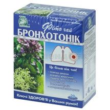 Фіточай "Ключі Здоров'я" № 58, 1,5 г, пакетик, "бронхотонік", "бронхотонік", № 20; Ключі Здоров'я