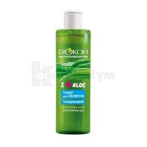 Тонер для обличчя гіалуроновий "I love aloe" 200 мл; Біокон МНВО