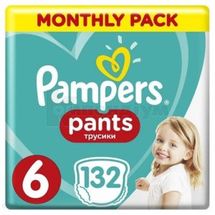 ПІДГУЗНИКИ-ТРУСИКИ ДИТЯЧІ PAMPERS PANTS giant (15+ кг), № 132; undefined