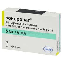 Бондронат® концентрат для розчину для інфузій, 6 мг, флакон, 6 мл, № 1; Рош