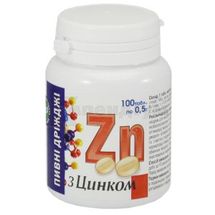 Пивні дріжджі з цинком, з цинком, № 100; Євро плюс