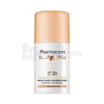 ФЛЮЇД НІЖНИЙ ТОНАЛЬНИЙ "PHARMACERIS F" spf-20, 30 мл, тон 02, пісок, тон 02, пісок; Laboratorium Kosmetyczne Dr. Irena Eris