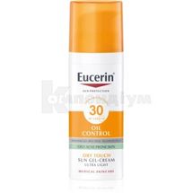 Eucerin Sun Oil Control гель-крем сонцезахисний для обличчя з ефектом матування spf 30, 50 мл, ультралегкий, ультралегкий; Байєрсдорф