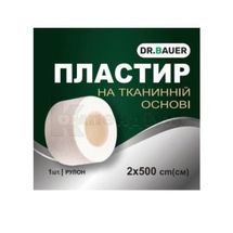 Пластир у рулонах Dr.Bauer 2 см х 500 см, на тканинній основі, № 1; Тетафарм