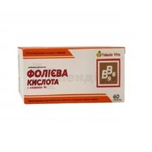 Фолієва кислота з вітаміном B6 таблетки, тм tabula vita, № 60; Красота та Здоров'я