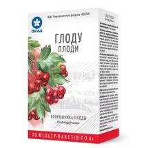 Глоду плоди плоди, 4 г, фільтр-пакет, в пачці, в пачці, № 20; Віола