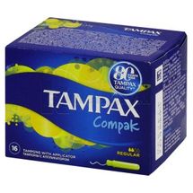 ТАМПОНИ ГІГІЄНІЧНІ TAMPAX compak regular, з аплікатором, з аплікатором, № 16; Проктер енд Гембл Україна