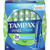 ТАМПОНИ ГІГІЄНІЧНІ TAMPAX compak super, з аплікатором, з аплікатором, № 16; Проктер енд Гембл Україна