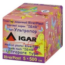 ПЛАСТИР МЕДИЧНИЙ RIVERPLAST "ІГАР" 5 см х 500 см, ультрапор (на нетканій основі), ультрапор (на неткан. осн.), № 1; undefined