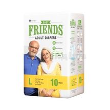 Підгузки для дорослих "FRIENDS" easy, розмір l, № 10; Nobel Hygiene Pvt. Ltd