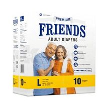 Підгузки для дорослих "FRIENDS" premium, розмір l, № 10; Nobel Hygiene Pvt. Ltd