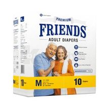 Підгузки для дорослих "FRIENDS" premium, розмір m, № 10; Nobel Hygiene Pvt. Ltd