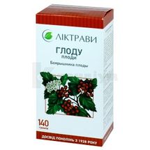 Глоду плоди плоди, 140 г, пачка, з внутрішн. пакетом, з внутр. пакетом, № 1; ЗАТ "Ліктрави"