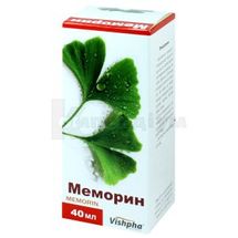 Меморин краплі оральні, 40 мг/мл, флакон, 40 мл, № 1; ООО "ДКП "Фармацевтическая фабрика"