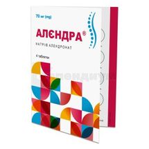 Алендра® таблетки, 70 мг, блистер, № 4; Гледфарм Лтд