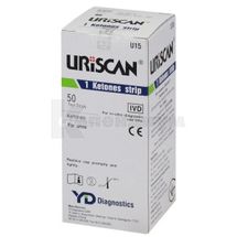 ТЕСТ-ПОЛОСКИ ДЛЯ АНАЛИЗА МОЧИ URISCAN uriscan 1, кетоны, кетоны, № 50; YD Diagnostics