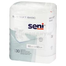 ПЕЛЕНКИ ПОГЛОЩАЮЩИЕ SENI SOFT BASIC 60 см х 60 см, № 30; Torunskie ZMO