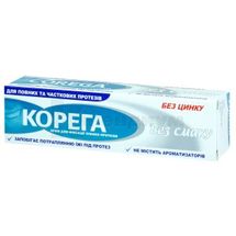 КОРЕГА БЕЗ ВКУСА ФИКСИРУЮЩИЙ КРЕМ ДЛЯ ЗУБНЫХ ПРОТЕЗОВ тюбик, 40 мл, № 1; GlaxoSmithKline Consumer Healthcare