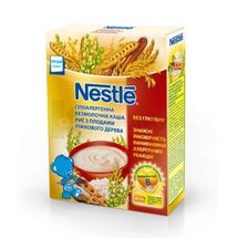 КАША ДЕТСКАЯ СУХАЯ БЕЗМОЛОЧНАЯ ГИПОАЛЛЕРГЕННАЯ NESTLE "РИС С ПЛОДАМИ РОЖКОВОГО ДЕРЕВА (ПОМОГАЙКА)" быстрорастворимая, 200 г, № 1; Нестле Украина