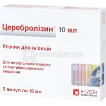 Церебролизин® раствор для инъекций, 215,2 мг/мл, ампула, 10 мл, № 5; EVER Neuro Pharma