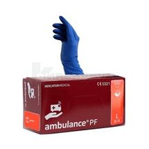 ПЕРЧАТКИ ЛАТЕКСНЫЕ СМОТРОВЫЕ НЕСТЕРИЛЬНЫЕ НЕПРИПУДРЕНЫЕ AMBULANCE PF l, пара, № 1; Mercator Medical