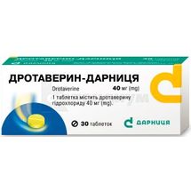 Дротаверин-Дарница таблетки, 40 мг, контурная ячейковая упаковка, № 30; Дарница