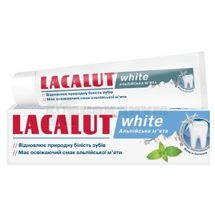 ЛАКАЛУТ ВАЙТ АЛЬПИЙСКАЯ МЯТА (LACALUT WHITE ALPENMINZE) ЗУБНАЯ ПАСТА зубная паста, 75 мл; Naturwaren