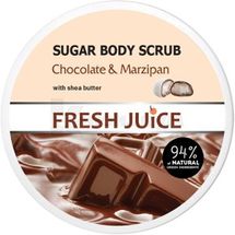 СКРАБ ДЛЯ ТЕЛА САХАРНЫЙ серии "FRESH JUICE" 225 мл, chocolate & мarzipan; Эльфа ФФ