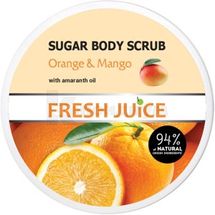 СКРАБ ДЛЯ ТЕЛА САХАРНЫЙ серии "FRESH JUICE" 225 мл, orange & mango; Эльфа ФФ