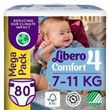 ПОДГУЗНИКИ ДЕТСКИЕ "LIBERO" comfort 4 (maxi), № 80; SCA Hygiene Products