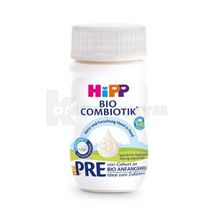 СМЕСЬ МОЛОЧНАЯ ЖИДКАЯ ДЕТСКАЯ "COMBIOTIC PRE" HIPP 90 мл, с рождения, с рождения, № 1; HIPP