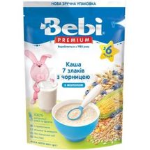 КАША СУХАЯ МОЛОЧНАЯ БЫСТРОРАСТВОРИМАЯ ДЛЯ ДЕТСКОГО ПИТАНИЯ тм "BEBI PREMIUM" "7 ЗЛАКОВ С ЧЕРНИКОЙ" 200 г, № 1; Droga Kolinska