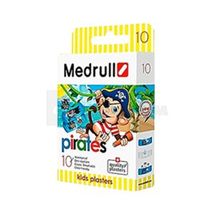 ПЛАСТЫРЬ МЕДИЦИНСКИЙ MEDRULL ДЕТСКИЙ "PIRATES" ИЗ ПОЛИМЕРНОГО МАТЕРИАЛА ПЕРФОРИРОВАННЫЙ 25 мм х 57 мм, № 10; SIA Forans