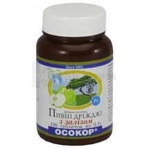 ПИВНЫЕ ДРОЖЖИ "ОСОКОР" С ЖЕЛЕЗОМ таблетки, 0,5 г, № 100; Красота и Здоровье