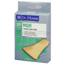 ПЛАСТЫРЬ МЕДИЦИНСКИЙ БАКТЕРИЦИДНЫЙ "H Dr. House" 7,2 см х 2,3 см, тканый, тканый, № 20; undefined