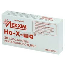 Но-Х-Ша® суппозитории ректальные, 0,04 г, блистер, № 10; Лекхим-Харьков