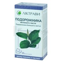 Подорожника большого листья листья, 1,5 г, фильтр-пакет, в пачке, в пачке, № 20; ЗАО "Лектравы"