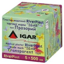 ПЛАСТЫРЬ МЕДИЦИНСКИЙ RiverPlast торговой марки "IGAR" тип ПРОЗРАЧНЫЙ (на полиэтиленовой основе) 5 см х 500 см, № 1; undefined