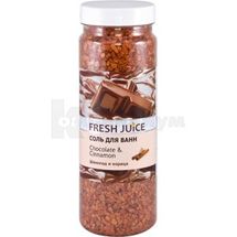 СОЛЬ ДЛЯ ВАНН серии "FRESH JUICE" 700 г, chocolate&cinnamon, chocolate&cinnamon, № 1; Эльфа ФФ