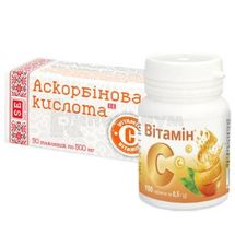 Витамин-ка с аскорбиновой кислотой таблетки, 0,5 г, № 50; Красота и Здоровье