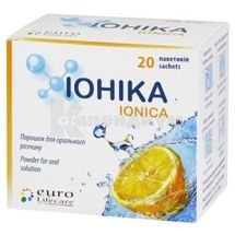 Ионика порошок для орального раствора, пакетик, 4.4 г, № 20; Euro Lifecare