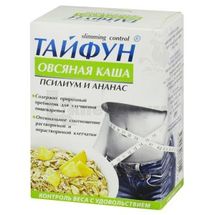 КАША ОВСЯНАЯ "ТАЙФУН" С ПСИЛЛИУМОМ И АНАНАСОМ 40 г, № 5; Фитобиотехнологии