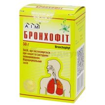 Бронхофит сбор, пакет, 50 г, вложенный в пачку, влож. в пачку, № 1; Эйм