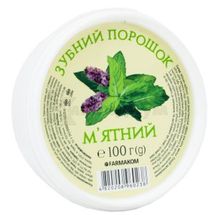 ЗУБНОЙ ПОРОШОК "МЯТНЫЙ" 100 г; Фармаком